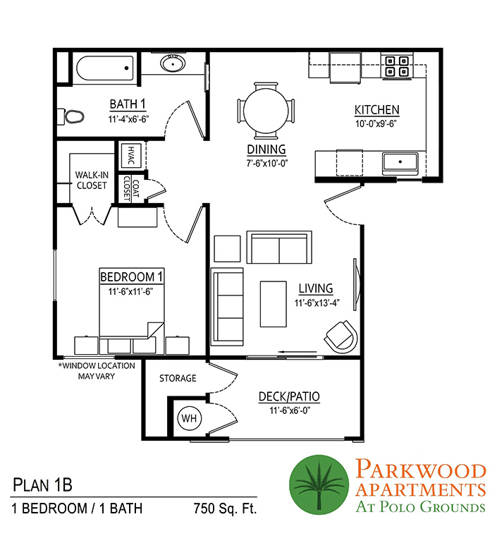 Parkwood Indio Floor Plan 1B American Housing Partners